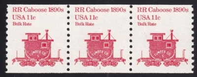 1905 Transportation Issue – 11c PNC strip of 3 Plate # 1 Unused NH F-VF - Image 1 of 2