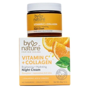 Crema de noche hidratante iluminadora de cúrcuma colágeno vitamina C 2 oz - Imagen 1 de 11