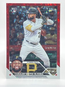 2023 Topps Update CANAAN SMITH-NJIGBA Pirates rc #US187 Rookie RED FOLBOARD /199