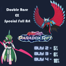 POKEMON TCG PARADOX RIFT-CHOOSE YOUR DOUBLE RARE EX, AND FULL ART CARD!