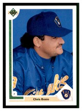 1991 Upper Deck #529 CHRIS BOSIO Milwaukee Brewers ~C1G
