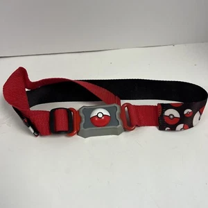 2016 Nintendo Tomy Pokemon Clip N Go Belt For Kids - Red Black Adjustable - Picture 1 of 2