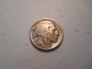 1935S Indian Head/Buffalo Nickel VF - Picture 1 of 2