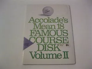 Accolade's Mean 18 Famous Course Disk Volume II neues Apple II Spiel - Bild 1 von 2