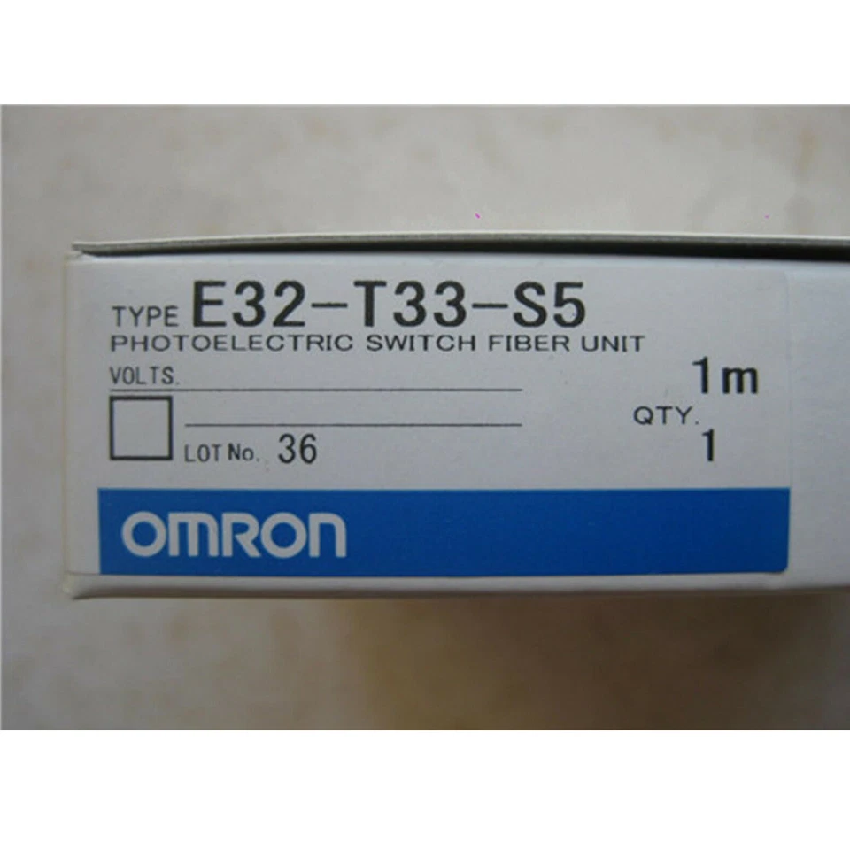 1PC NEW Omron E32-T33-S5 Fiber Optic Sensor E32T33S5 free shipping - Image 1 of 1