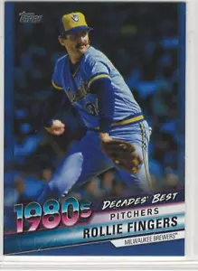 Rollie Fingers 2020 Topps Decades Best insert DB-67 Blue parallel Brewers - Picture 1 of 1