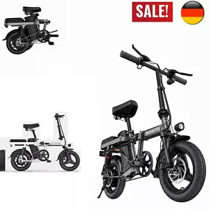 Neuest 14 Zoll E Bike Pedelec Cityräder Elektrofahrrad 250W 48V 10Ah Klapprad - Bild 1 von 17