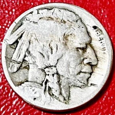 1921-S BUFFALO NICKEL W/LAMINATION - Image 1 of 2