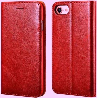 Shockproof Wallet Case For iPhone 7 8 7+ 8+ SE 2nd Gen (2020) Leather Flip Cover - Image 1 of 4