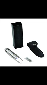 SET PINZETTE ARGENTO Pinzetta con luce LED rimozione sopracciglia capelli ciglia bellezza - Foto 1 di 2
