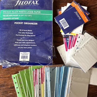 Filofax Pocket Organizer Nachfülleinlagen Lot Deadstock Vintage - Bild 1 von 4