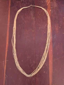  Collana catena vintage Navajo liquido 1/20 12K GF 20 fili lunga 30 pollici - Foto 1 di 23