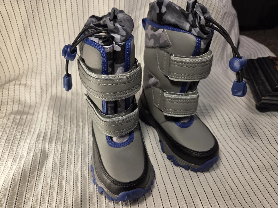 Lands End детские термостойкие зимние ботинки на шнурке - Изображение 1 из 4