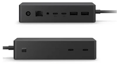 Estación de acoplamiento Microsoft 1917 negra USB-C Surface Dock 2 con cable de alimentación 199 W Foto 1 de 4
