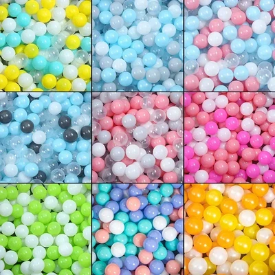 50Pcs Colorful Plastic Balls for Baby Pool Tent Playhouse with Hoop UK  - Image 1 of 4