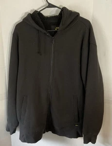 Stanley Full Zip schwarzer Hoodie Herren groß gerippt Fleece Werkzeuge Arbeitskleidung - Bild 1 von 10