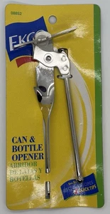 Apribottiglie Vintage 2001 EKCO Miracle Roll Can 885 Manuale Acciaio Utensile Cucina NOS - Foto 1 di 4