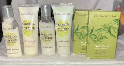 Crabtree Evelyn 6 лот дорожный набор, кондиционер Verbena, лосьон, мыло новый путешествий - Изображение 1 из 3