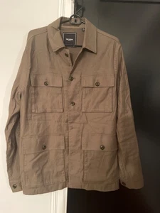 Todd Snyder olive green Italian linen cotton Field Jacket  SZ Medium. - Picture 1 of 5