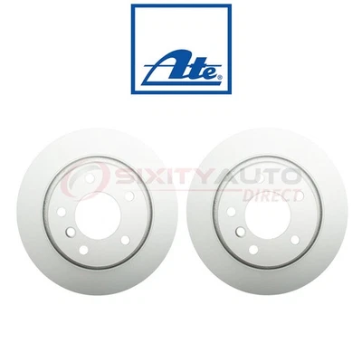 2 pc ATE Rear Disc Brake Rotor for 1999-2000 BMW 328i - Braking Tire ga Foto 1 de 4