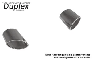  Edelstahl Duplex Anschweißendrohr 115x85 oval L: 240mm Porsche-Design Typ 38 - Bild 1 von 1