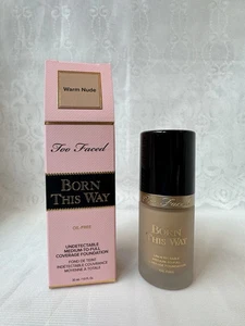 Too Faced Born This Way Oil-Free Undetectable Foundation ~ Warm Nude 1 fl oz NEW - Picture 1 of 5