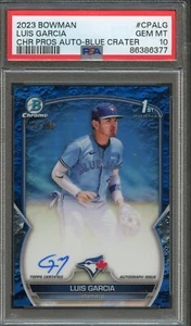 BB - 2023 - Bowman Chrome - Blue Crater - Luis Garcia - #CPALG -  PSA 10 - Picture 1 of 2