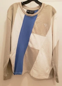 Hypland Worldwide Herren Pullover Mehrfarbig Pulli Weiß Blau Hellbraun Große L - Bild 1 von 4