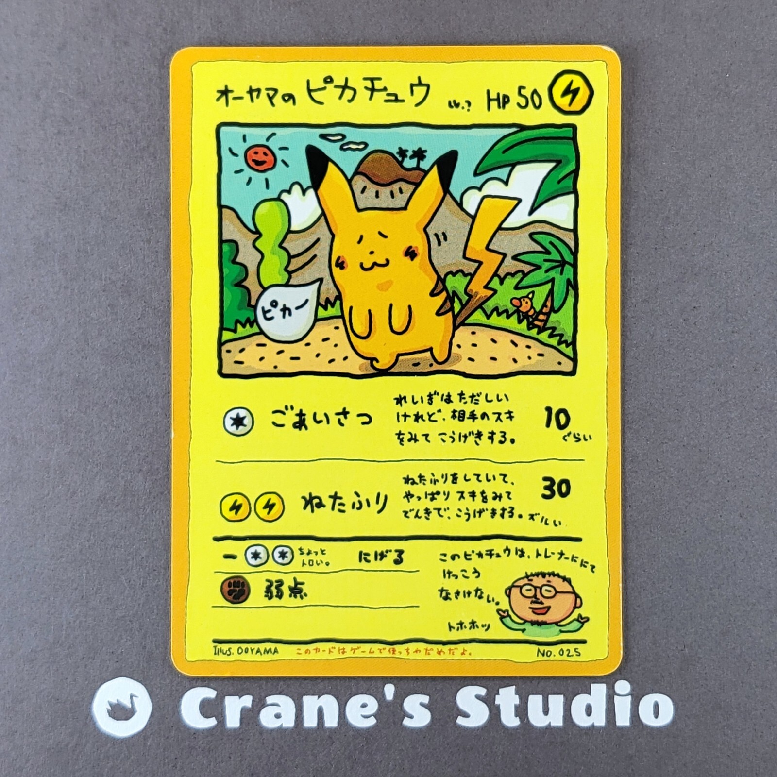 Ooyama's Pikachu 1998 Japanese Series 3 Vending Machine Cards #025