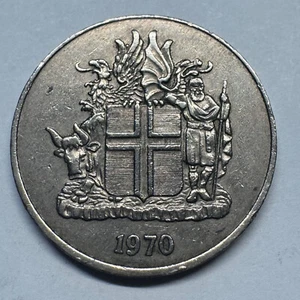 1970 Iceland 10 Kronur - Beautiful Coin - #A-099 - Picture 1 of 2