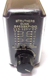 STRUTHERS-DUNN 246BBXP-010 PNEUMATIC TIMING RELAY 1-10 SECONDS NNB MADE IN USA!  - Picture 1 of 2