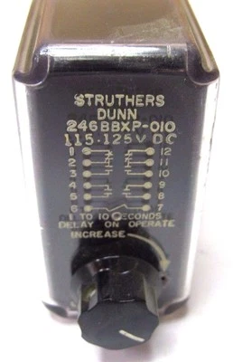 STRUTHERS-DUNN 246BBXP-010 PNEUMATIC TIMING RELAY 1-10 SECONDS NNB MADE IN USA!  - Image 1 of 2