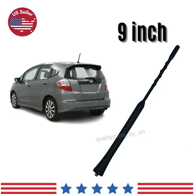 Antena aérea de radio AM/FM mástil negro de repuesto de 9" para Honda Fit 2007-2013 Foto 1 de 3