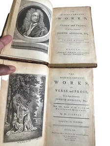 The Miscellaneous Works of Joseph Addison volumes 1 & 2 - Bild 1 von 16