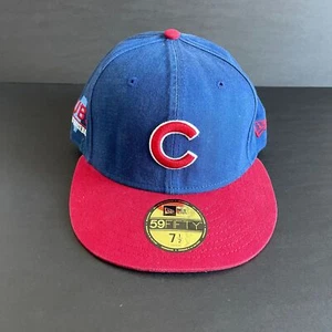 Parche lateral New Era 59 Fifty Chicago Cubs Illinois, talla 7 1/2 nuevo - Imagen 1 de 5