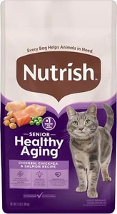 Senior Healthy Aging Chicken, Chickpea and Salmon Dry Cat Food, 3 lb. Bag - Picture 1 of 15