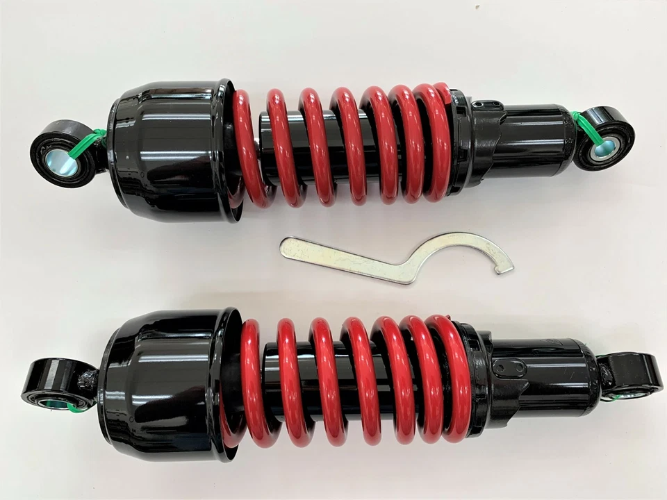 Amortiguadores cortos Kawasaki Z1 KZ900 KZ1000 KZ1100 11,5" negro rojo Foto 1 de 1
