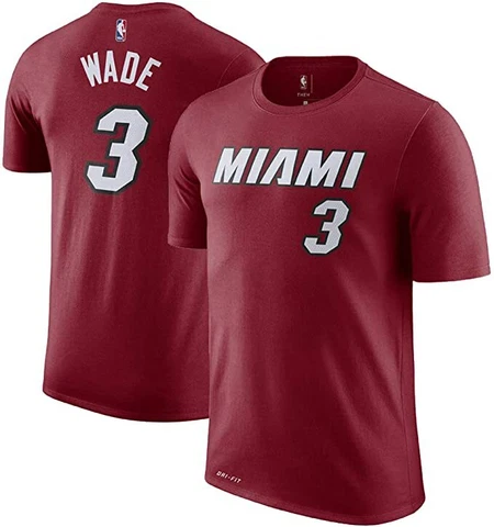 Outerstuff NBA Dwyane Wade Red Miami Heat Name & Number Toddler T-Shirt (IR) Cover
