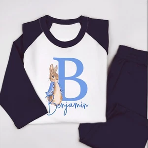 Personalised Baby Toddler Pyjamas, Custom Boys Birthday Pjs Set, Birthday Sleeps - Picture 1 of 4