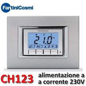 CH123 - Termostato ambiente digitale da incasso a corrente 230v universale - Fan - Imagen 1 de 1