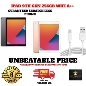 Apple iPad 9th Gen (2021) 10.2" 256GB WiFi only EXCELLENT CONDITION A++ ALL COLr - Afbeelding 1 van 2