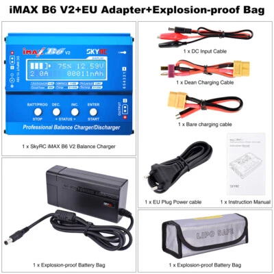 SKYRC IMAX B6 V2 6A 60W Balance Charger Discharger For NiMH NiCD LiHV NiCd PB - Image 1 of 4