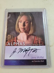 2013 Cryptozoic Alphas Season 1 Auto Jane Moffat Sandra Bell as #A8 Auto