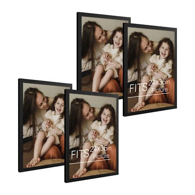 16x20 18x24 24 x 36 or 36 x 24 Poster Frame Distressed Grain for Picture Photo - Image 1 of 4