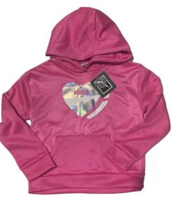 PUMA Metallic & Pink Girls Pullover Hoodie For Girls /Size 5 - Picture 1 of 3