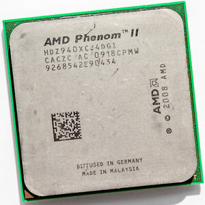 AMD Phenom II X4 940 Black Edition Quad Core AM3 Processor HDZ940XCJ4DGI 125W
