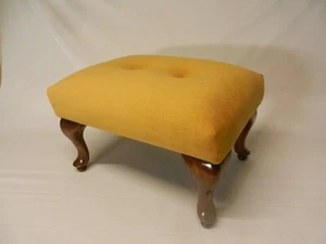 Grand Queen Anne Stool 22" x 16" x 14.5" High - Picture 1 of 19