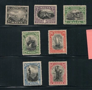MALTA Scott 141-147 Mint LH VF Higher values of the set. - Picture 1 of 1