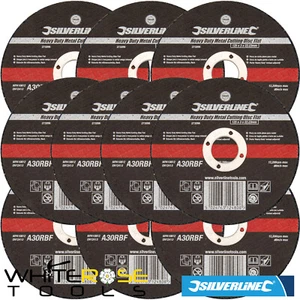 Silverline Metal Cutting Disc Flat Heavy Duty 125mm Alloy Grinding 1-10Pk - Picture 1 of 5