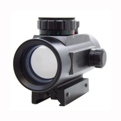 SOUTHLAND ARCHERY SUPPLY SAS 1x30mm Red/Green Crossbow Scope Sight w/ Switchable 3/8" and 7/8" Mount Rail